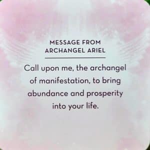 Call upon me the archangel of manifestation