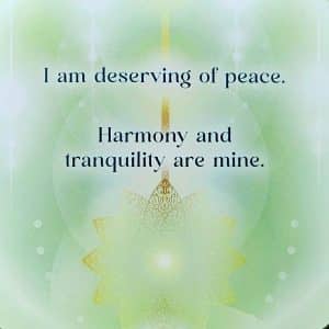 Angel Affirmations Cards by Radleigh Valentine - I am deserving of peace