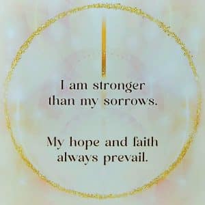 Angel Affirmations Cards by Radleigh Valentine - I am stronger than my sorrows