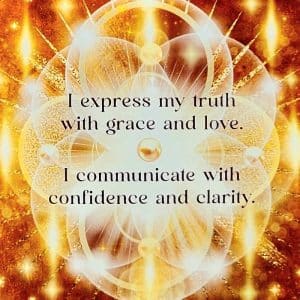 Angel Affirmations Cards by Radleigh Valentine - I express my truth with grace and love