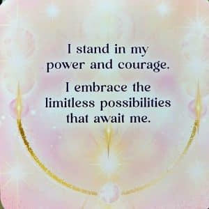 Angel Affirmations Cards by Radleigh Valentine - I stand in my power and my courage