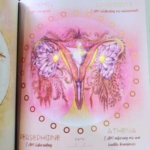 Sacred Moon Journal by Moana Rose Moon - Goddess Cycle Page