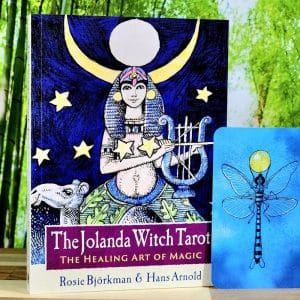 The Jolanda Witch Tarot Cards by Rosie Björkman - Guidebook and back of cards