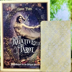 The Relative Tarot Deck by Carrie Paris - Guidebook and back of cards