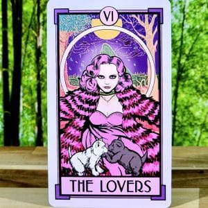 Cat Full of Spiders Tarot Deck by Christina Ricci - The Lovers