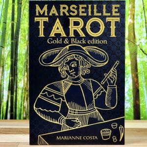 Marseille Tarot Gold and Black Edition by Marianne Costa - Front Cover