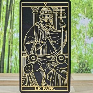 Marseille Tarot Gold and Black Edition by Marianne Costa - Le Pape