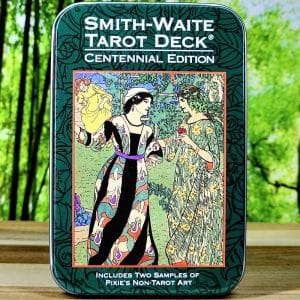 Smith-Waite Tarot Deck Centennial Edition - Front of tin