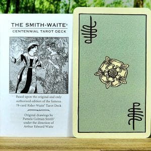 Smith-Waite Tarot Deck Centennial Edition - Guidebook and back of cards