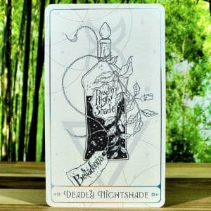 The Alchemists Oracle by Zoe Sadler - Deadly Nightshade Card