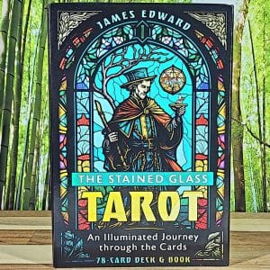 The Stained Glass Tarot Deck - Front of Box