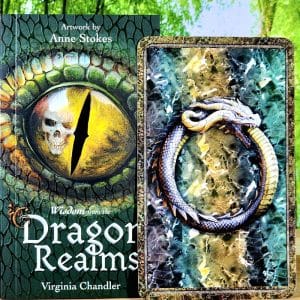 World Dragon Oracle Cards by Virginia Chandler - Guidebook and back of cards