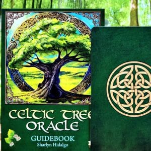 Celtic Tree Oracle by Sharlyn Hidalgo - Guidebook and back of cards