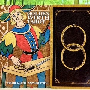 Golden Wirth Tarot Cards by Oswald Wirth - Guidebook and back of cards