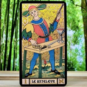 Golden Wirth Tarot Cards by Oswald Wirth - Le Bateleur