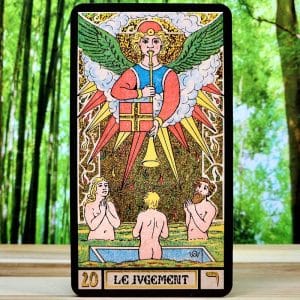 Golden Wirth Tarot Cards by Oswald Wirth - Le Jugement