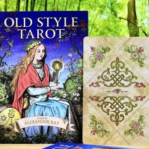 Old Style Tarot Cards by Alexander Ray - Guidebook and back of cards