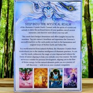 Shamanic Crystals Oracle by Barbara Marchi - Back of box