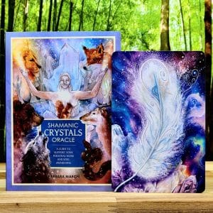 Shamanic Crystals Oracle by Barbara Marchi - Guidebook and back of cards