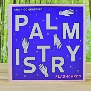 Palmistry Flashcards by Anna Comerford - Front of box