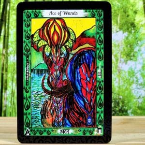 The Vedic Tarot Cards - Ace of Wands