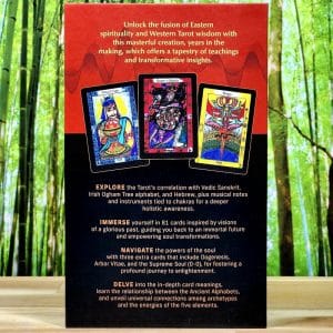 The Vedic Tarot Cards - Back of Box