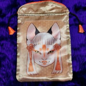 Yokai Satin Tarot Bag - Front of the bag